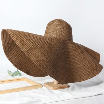 Chapéu de Praia com Aba Larga e Proteção UV - Estilo e Elegância para o Verão - Image 13