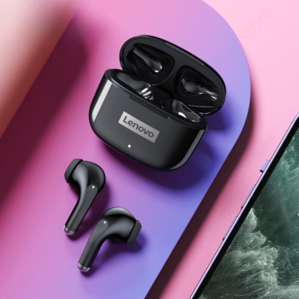 Auscultadores Lenovo LP40 Pro Bluetooth 5.0 sem fio à prova d'água com microfone Controle de toqueTWS - Image 6