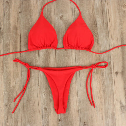 Conjunto de Biquíni Brasileiro Sexy 2024: Sutiã com Enchimento Push-up e Calcinha Fio Dental - Image 10