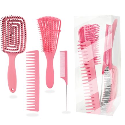 Kit de Pentes para Todos os Tipos de Cabelo- com 4 itens