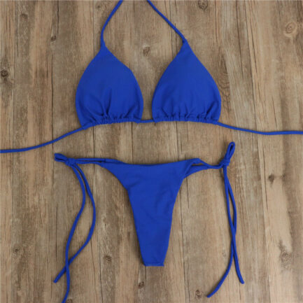Conjunto de Biquíni Brasileiro Sexy 2024: Sutiã com Enchimento Push-up e Calcinha Fio Dental - Image 5