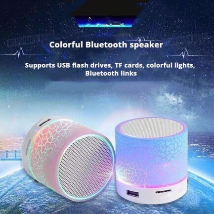Mini Coluna de Som Portátil A9 com Bluetooth 4.1 e Alto-falante Subwoofer LED - Image 9