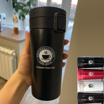 Caneca térmica de café em aço inoxidável 380ml - Cofee Style