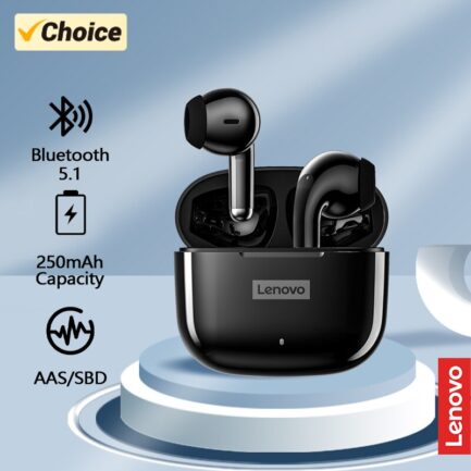 Auscultadores Lenovo LP40 Pro Bluetooth 5.0 sem fio à prova d'água com microfone Controle de toqueTWS - Image 5
