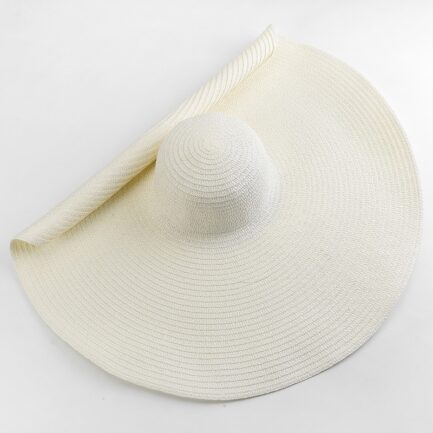 Chapéu de Praia com Aba Larga e Proteção UV - Estilo e Elegância para o Verão - Image 12