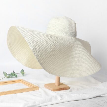 Chapéu de Praia com Aba Larga e Proteção UV - Estilo e Elegância para o Verão - Image 2