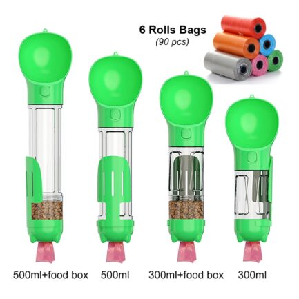 Garrafa 4 em 1 para Água, Comida e Limpeza para Cães e Gatos + Brinde - Image 10