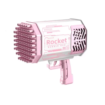 Pistola de Bolhas de Sabão Rocket com 69 Orifícios com Luz LED - Image 8