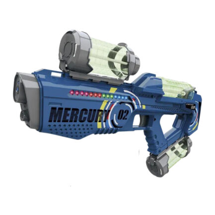 Pistola/Metralhadora de Água Automática Disparo Contínuo com Luz LED Recarregável