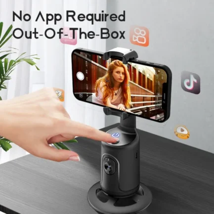 Estabilizador giratório PO1 360 graus Gimbal com Recohecimento Facial para Criadores de Videos - Image 3