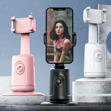 Estabilizador giratório PO1 360 graus Gimbal com Recohecimento Facial para Criadores de Videos