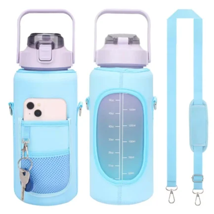 Bolsa/Capa para garrafa de água 2L com alças ajustáveis com bolso  para telemóvel