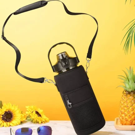 Bolsa/Capa para garrafa de água 2L com alças ajustáveis com bolso  para telemóvel - Image 3